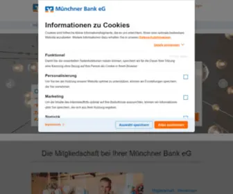 Raiffeisenbank-Muenchen.de(Münchner Bank) Screenshot