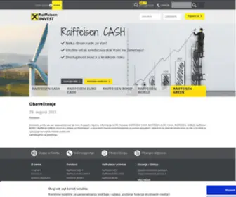 Raiffeiseninvest.rs(Početna) Screenshot