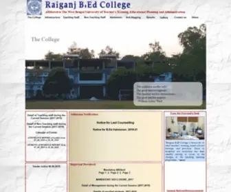 RaiganjBedcol.org(Raiganj B.Ed College) Screenshot