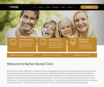 Raihandentalclinic.com(Raihan Dental Clinic in Kakkanad) Screenshot