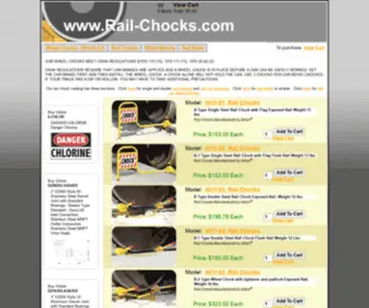 Rail-Chocks.com(Rail Chocks Online Catalog) Screenshot