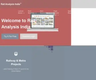 Railanalysis.in(We are focused on the Rail Industry of India &) Screenshot