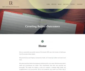 Railawyers.com.au(Creating Better Outcomes) Screenshot