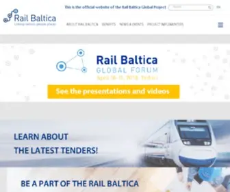 Railbaltica.org(Rail Baltica Official Website) Screenshot