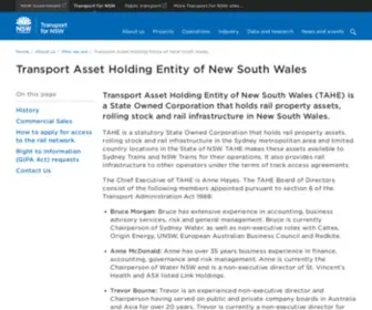 Railcorp.info(Transport Asset Holding Entity of New South Wales) Screenshot