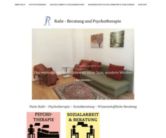 Raile.at(STARTSEITE von BERATUNG & PSYCHOTHERAPIE RAILE) Screenshot