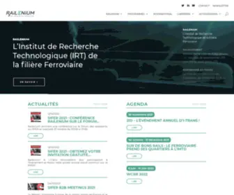 Railenium.eu(Rail research & innovation) Screenshot