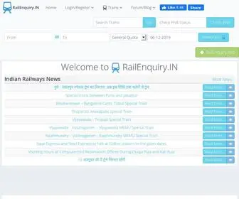 Railenquiry.in(Indian Railways Reservation Enquiry) Screenshot
