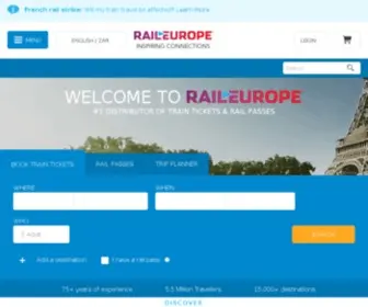 Raileurope.co.za(Eurorail)) Screenshot