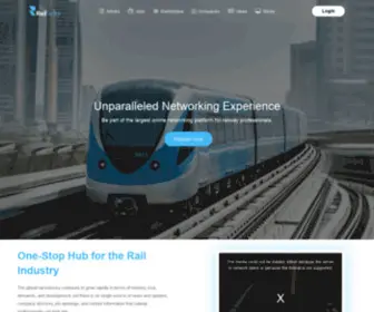 Railfactor.com(We provide unique experience to connect with everyone in the railway industry and) Screenshot