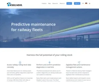 Railnova.eu(Railway Fleet Management and predictive maintenance) Screenshot