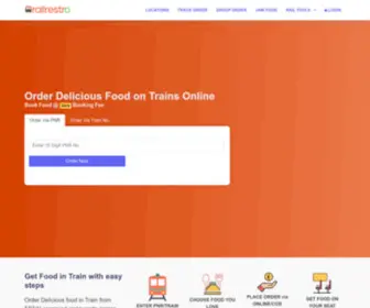 Railrestro.com(Order Food on Train Online) Screenshot