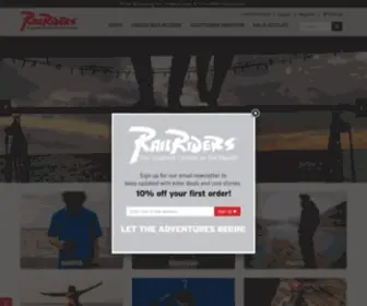 Railriders.com(Outdoor Apparel) Screenshot