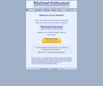 Railroad-Professional.com(Model railroad design software for hobby and profession) Screenshot