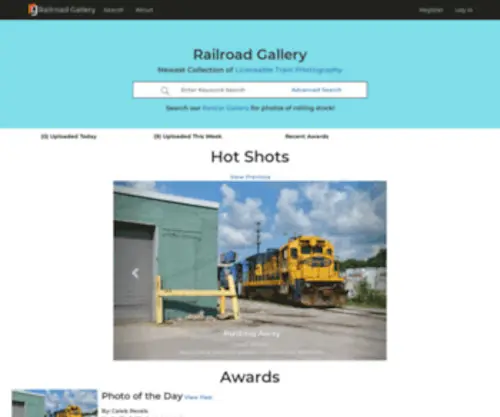 Railroadgallery.com(Railroad Gallery) Screenshot