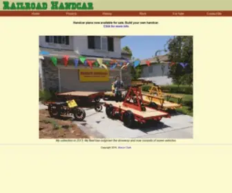 Railroadhandcar.com(Railroad Handcar Information Site) Screenshot