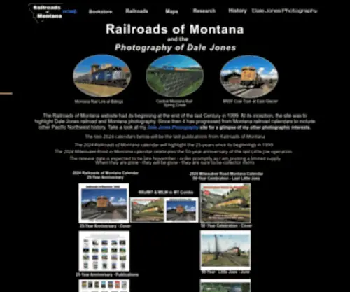 Railroads-OF-Montana.com(Railroads OF Montana) Screenshot
