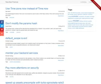 Rails-Bestpractices.com(Rails Best Practices) Screenshot