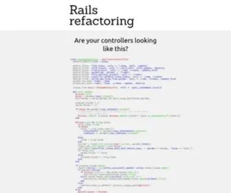Rails-Refactoring.com(In Fearless Refactoring) Screenshot