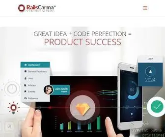Railscarma.com(Ror development company) Screenshot