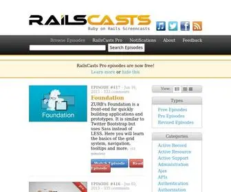 Railscasts.com(Ruby on Rails Screencasts) Screenshot