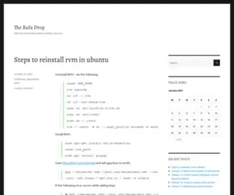 Railsdrop.com(Find here about Ruby) Screenshot