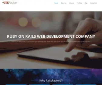 Railsfactory.com(Ruby on Rails Development Company) Screenshot