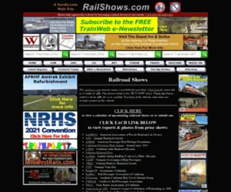 Railshows.com(Railroad Shows) Screenshot