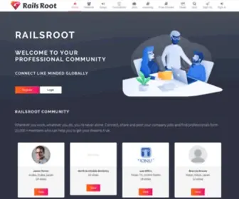 Railsroot.com(Find rails developers and rails companies globally) Screenshot