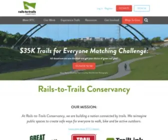 Railstotrails.org(Rails-to-Trails Conservancy) Screenshot