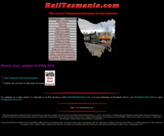 Railtasmania.com(Tasmanian railway information) Screenshot