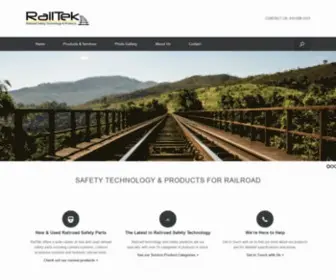 Railteksafetyproducts.com(RailTek) Screenshot