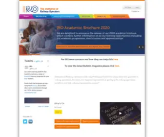 Railwayoperators.co.uk(The Chartered Institution of Railway Operators) Screenshot