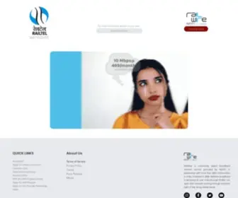 Railwireinternet.com(Broadband Internet) Screenshot