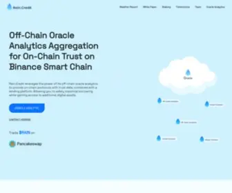 Rain.credit(Off-Chain Oracle analytics, Defi, Lending on Binance Smart Chain) Screenshot