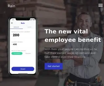 Rain.us(Rain Instant Pay employee benefit app. Easy instant payroll integration) Screenshot