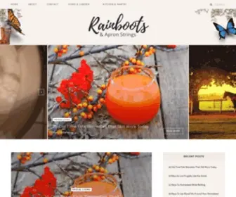 Rainbootsandapronstrings.com(Cozy Cottage Journal) Screenshot