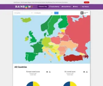 Rainbow-Europe.org(Rainbow Europe) Screenshot