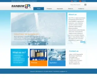 Rainbow-Porous.com(China Rainbow Porous Filtration Industry Ltd) Screenshot