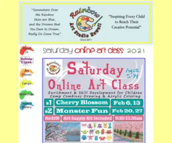 Rainbowartstudiohawaii.com(Rainbow Art Studio Hawaii After School Art Program) Screenshot