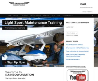 Rainbowaviation.com(The Light Sport Professionals) Screenshot