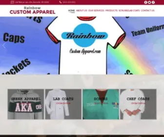 Rainbowcustomapparel.com(Rainbow Embroidery) Screenshot