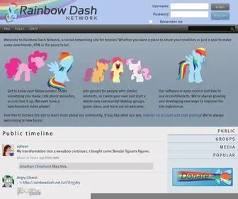 Rainbowdash.net(Public timeline) Screenshot