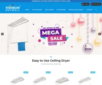 Rainbowdrywell.com(Dry your clothes with comfort and style) Screenshot