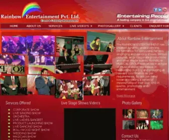 Rainbowentertainment.in(Event Management Company) Screenshot