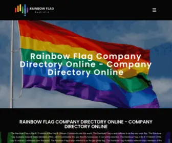 Rainbowflag.company(You are Visiting the Rainbow Flag Company Directory Online) Screenshot