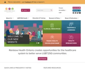 Rainbowhealthontario.ca(Rainbow Health Ontario) Screenshot