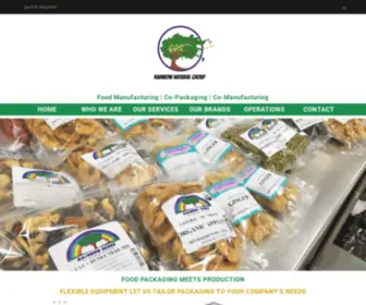 Rainbownaturalgroup.com(Food Manufacturing) Screenshot