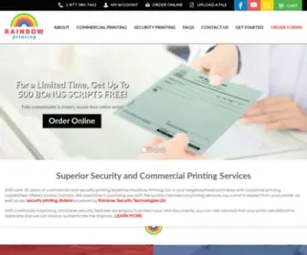 Rainbowprinting.ca(Rainbowprinting) Screenshot