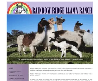 Rainbowridgellamaranch.com(RAINBOW RIDGE LLAMA RANCH) Screenshot